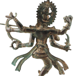 Indonesian Bronze Dancing Lord Rama Vintage Sculpture 10 Inch - Premium Antique Art | Jaipurio